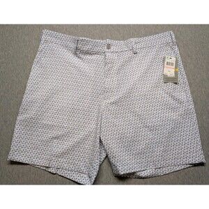 PGA TOUR Golf shorts 40 zip blue stretch UPF50 stretch gripper waist $68 Drinks